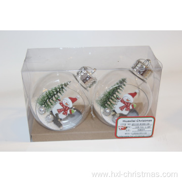 Large Clear Glass Christmas Balls